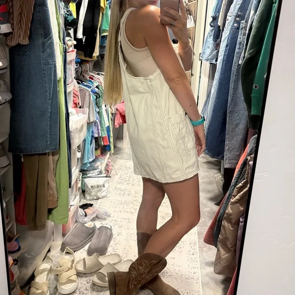 Free People We The Free Overall Smock Mini Dress - Picture 6 of 10